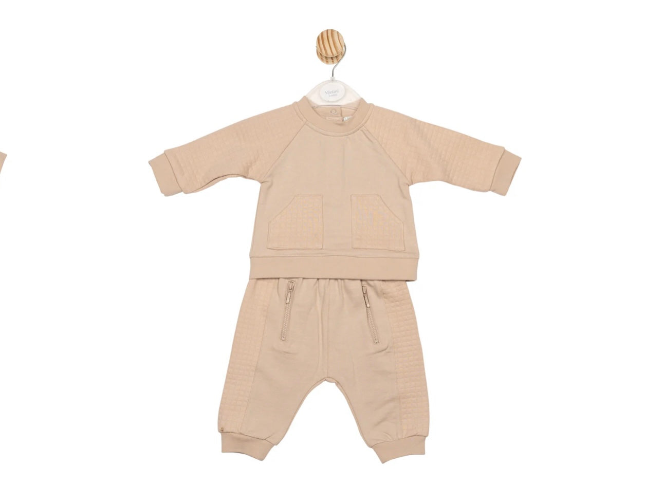AW25 Mintini Boys Beige Top & Jogpant MB6641A