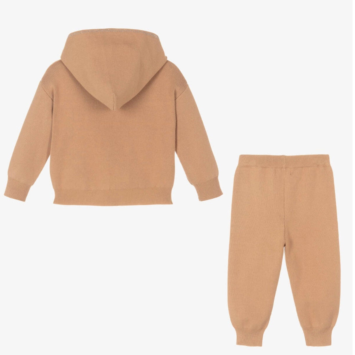 Beau KiD Girls Camel Knitted Tracksuit