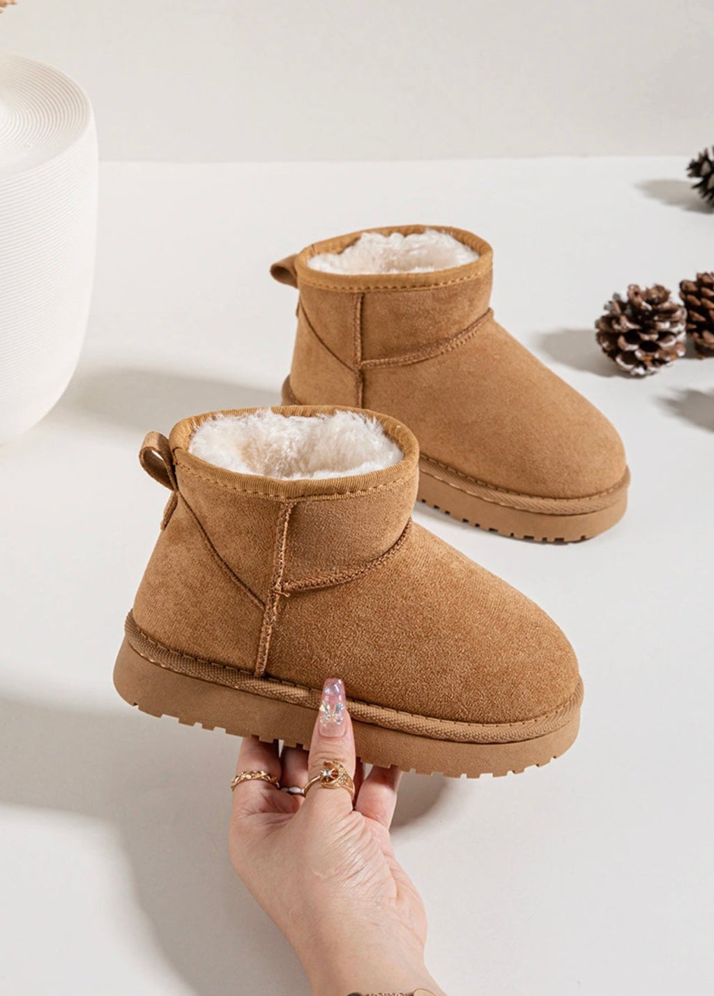 Unisex Tan Ankle Boots