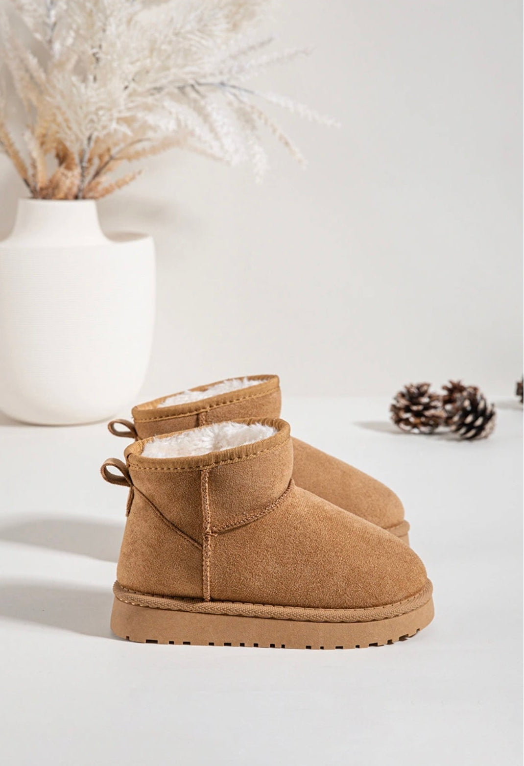 Unisex Tan Ankle Boots