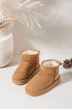 Unisex Tan Ankle Boots