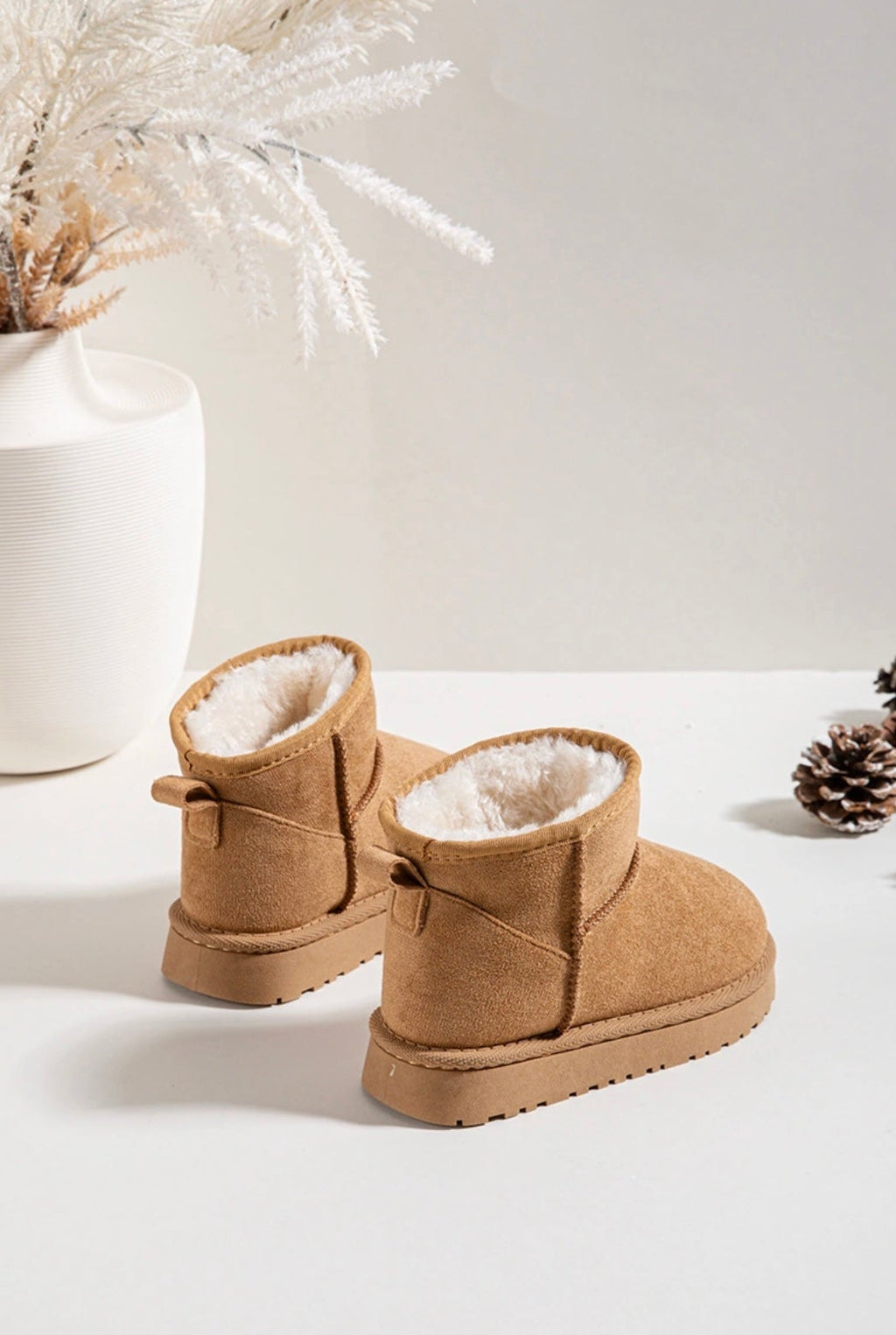 Unisex Tan Ankle Boots