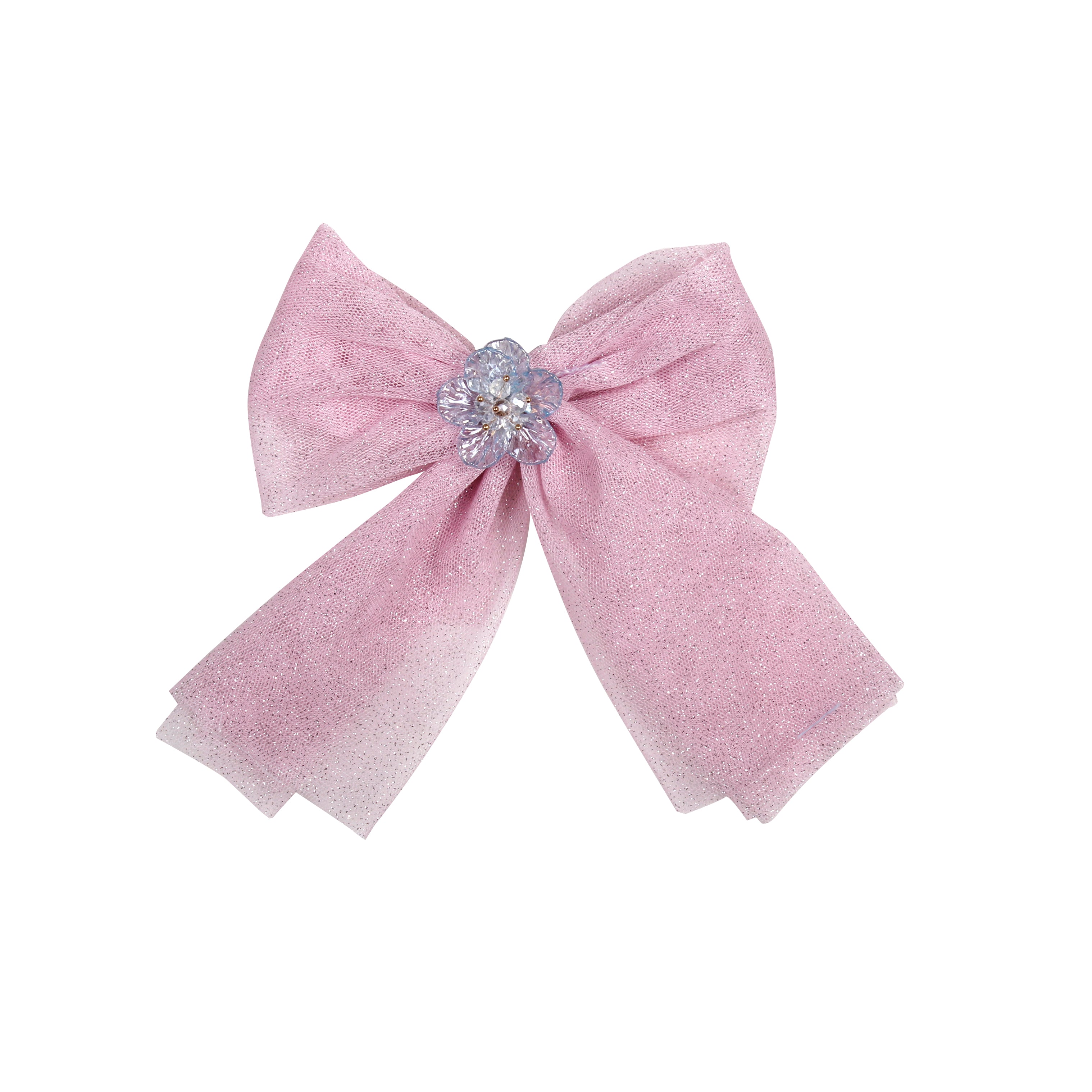 SS26 Naxos Girls Pink Tulle Hair Bow