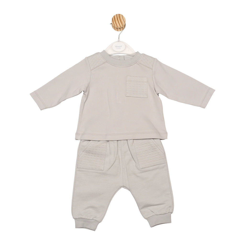 AW25 Mintini Boys Grey Top & Jogpant MB6646