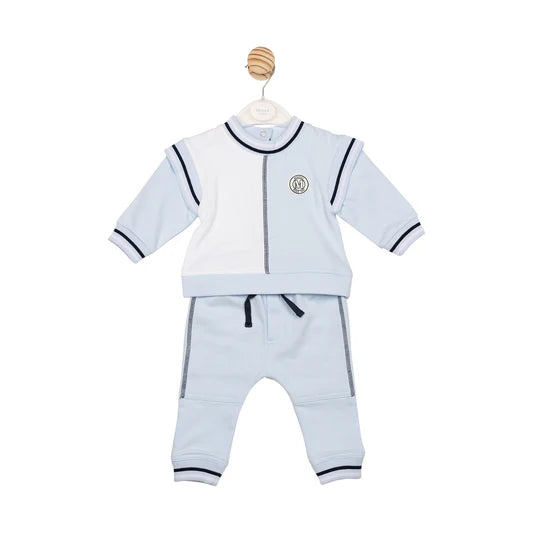 AW25 Mintini Boys Blue Top & Jogpant
