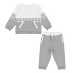 AW26 Pastels & Co Boys Charcoal & White Track Suit - Zach