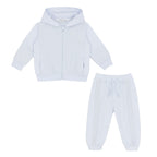 AW26 Pastels & Co Boys Blue Hooded Zip Track Suit 3 Piece Set - Barra