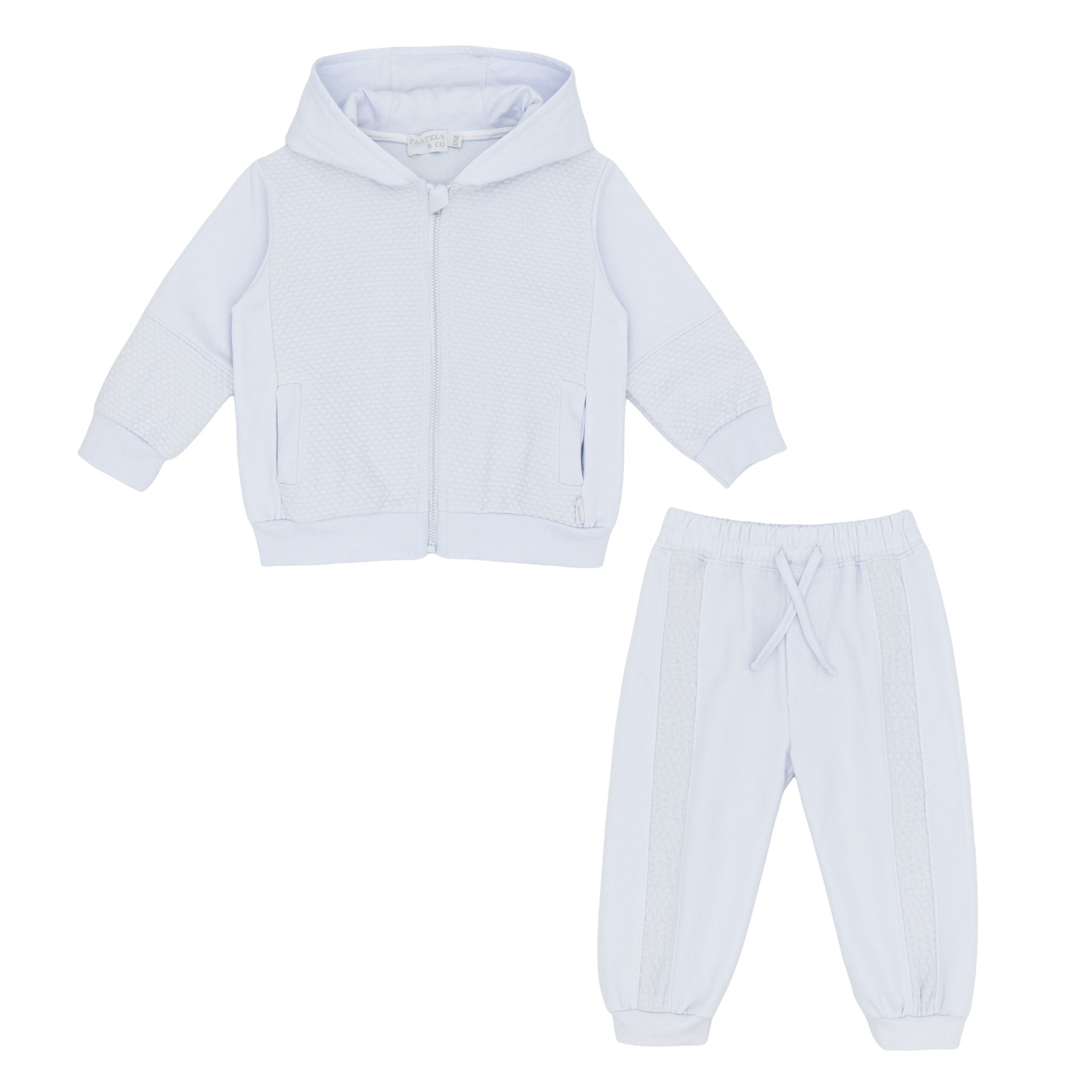 Pre Order AW26 Pastels & Co Boys Blue Hooded Zip Track Suit