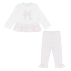 AW26 Pastels & Co Girls Pink Heart Leggings Set - Miranda