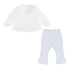 AW26 Pastels & Co Girls Blue Flares Set - Moana