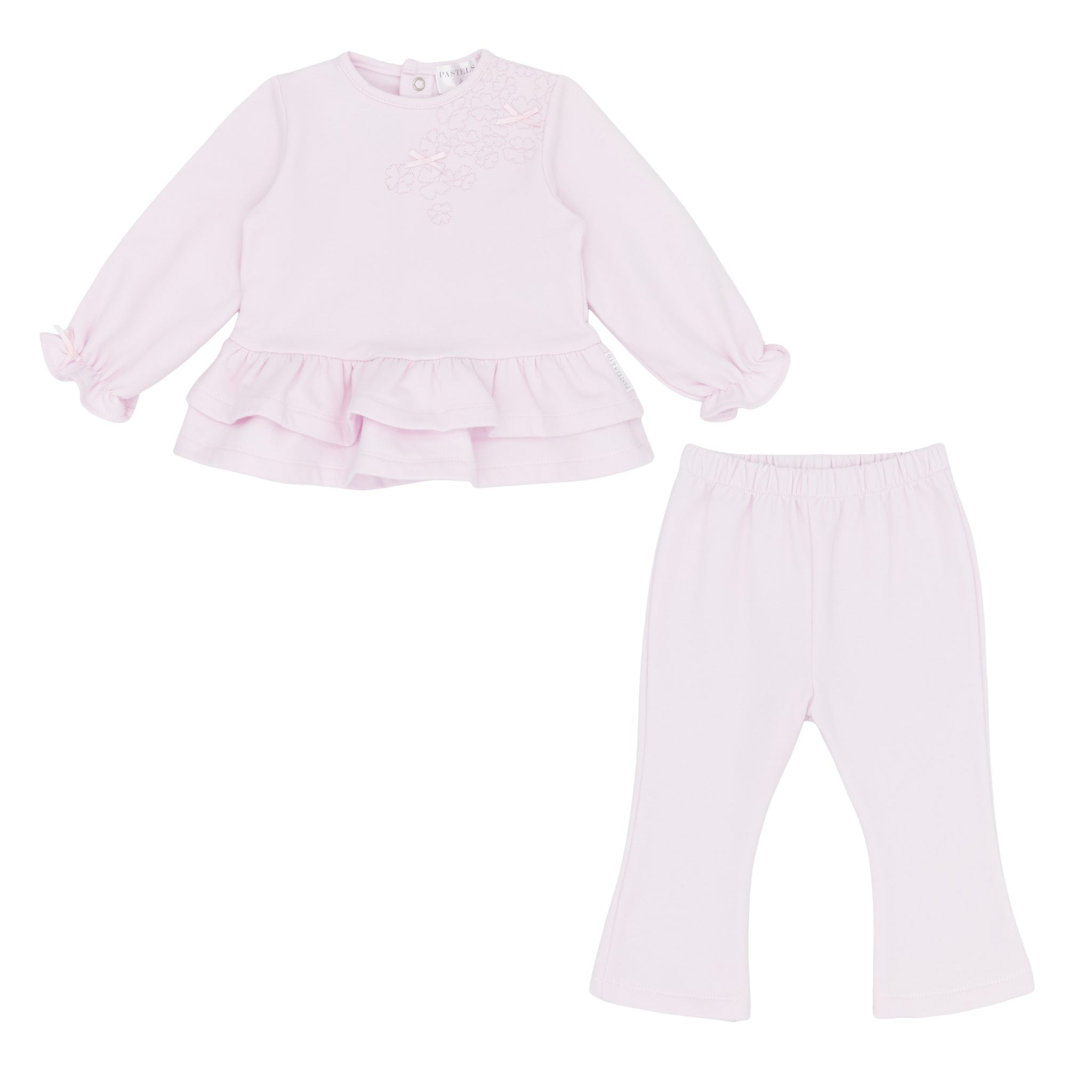 Pre Order Pastels & Co Girls Moana Pink Flares Set