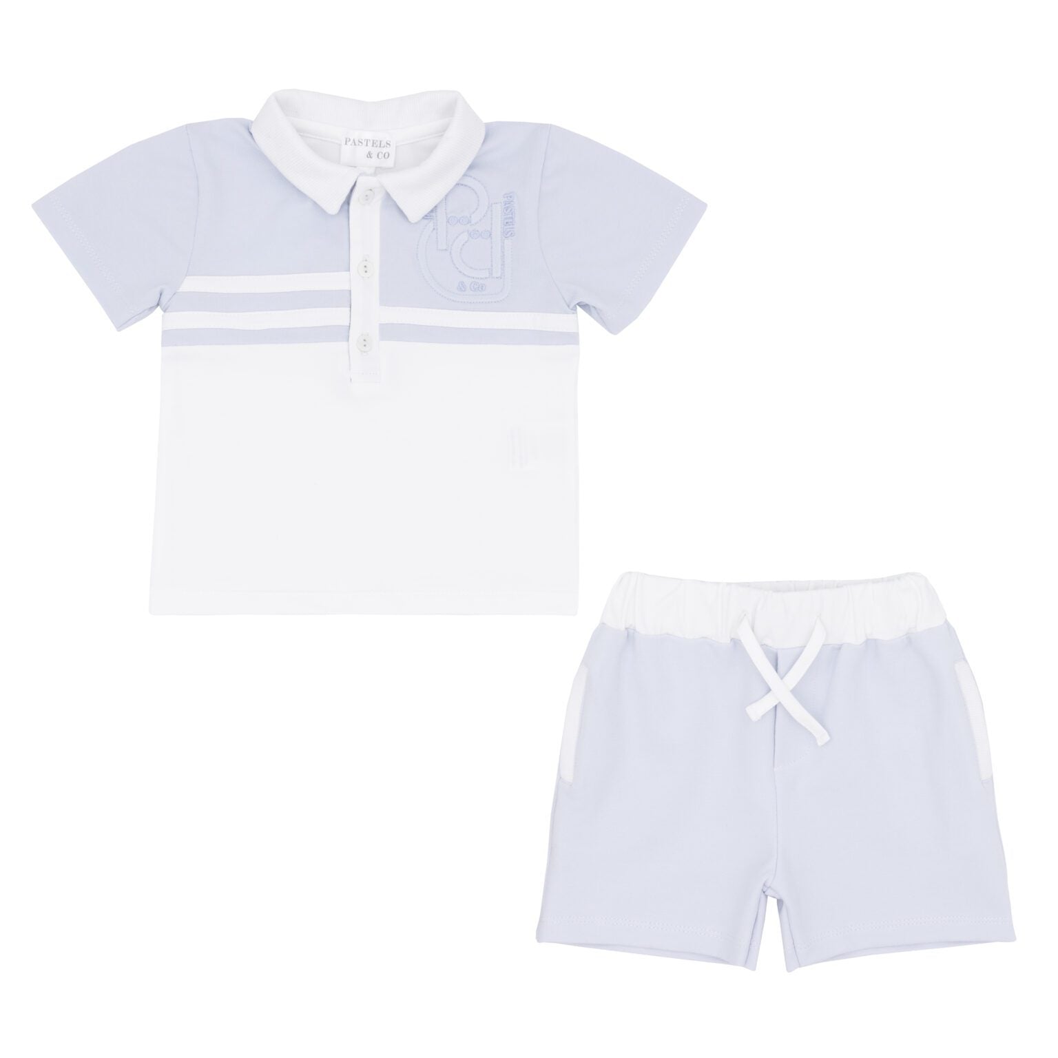 Pastels & Co Boys Hal Blue Short Set 201F