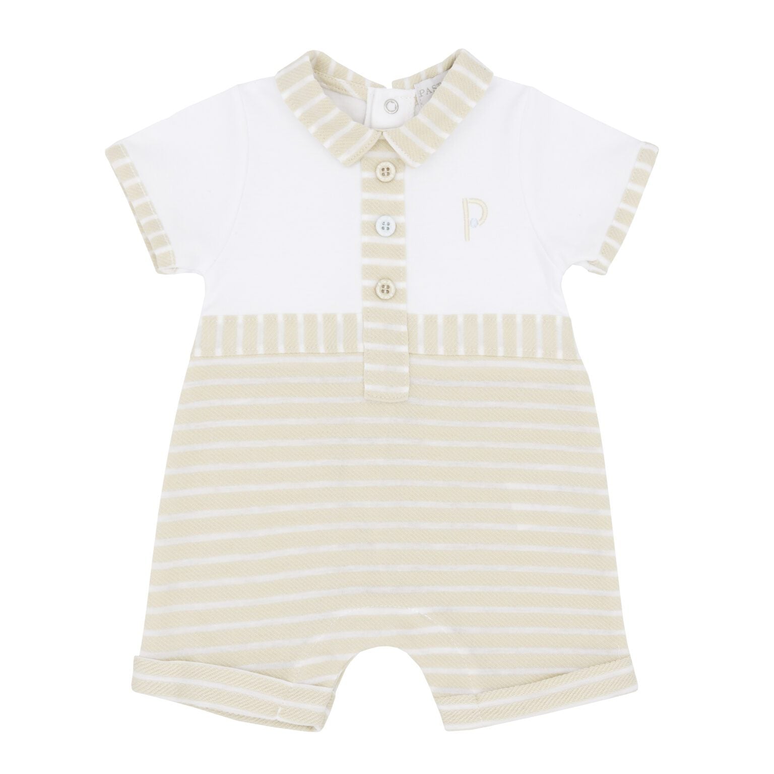 Patels & Co Boys Beige Romper Leo