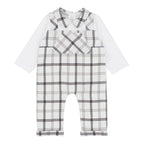 AW25 Patels & Co Boys Beige Dungaree Set Lawrie