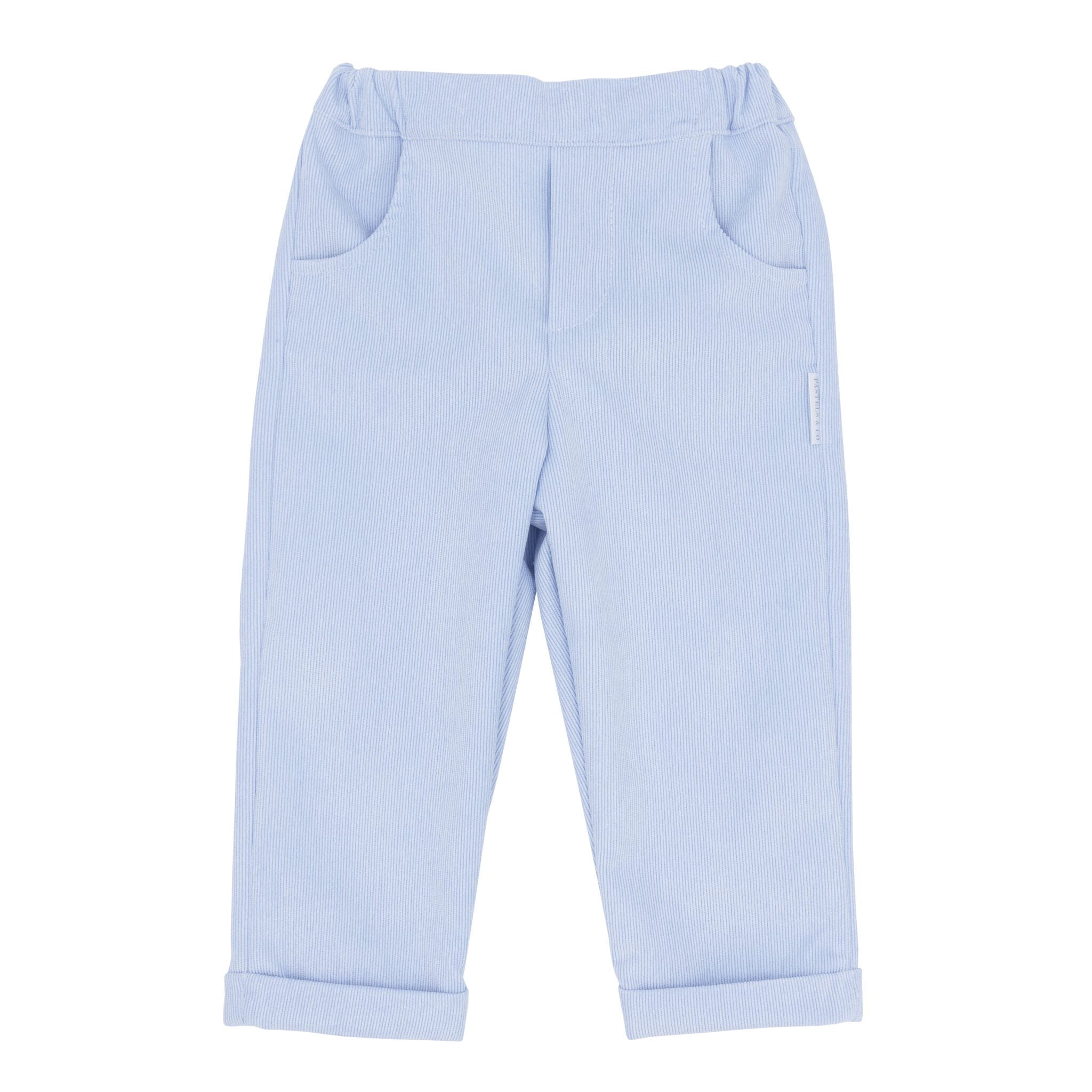 AW25 Pastels & Co Boys Corded Blue Trousers Denholm