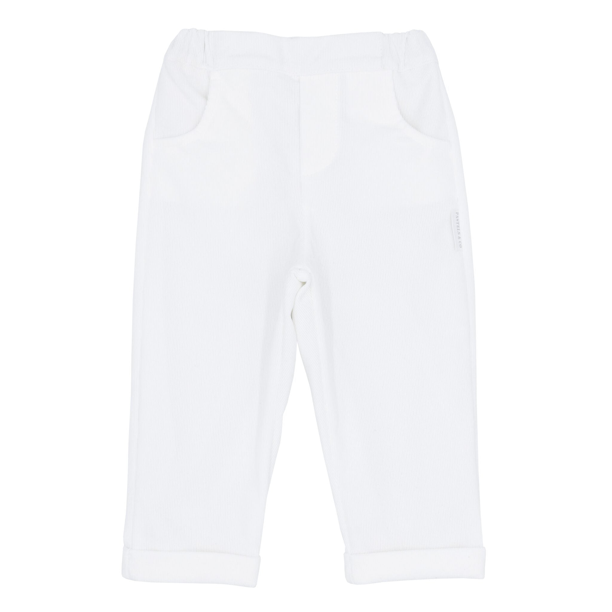 AW25 Pastels & Co Boys Corded Ivory Trousers Denholm
