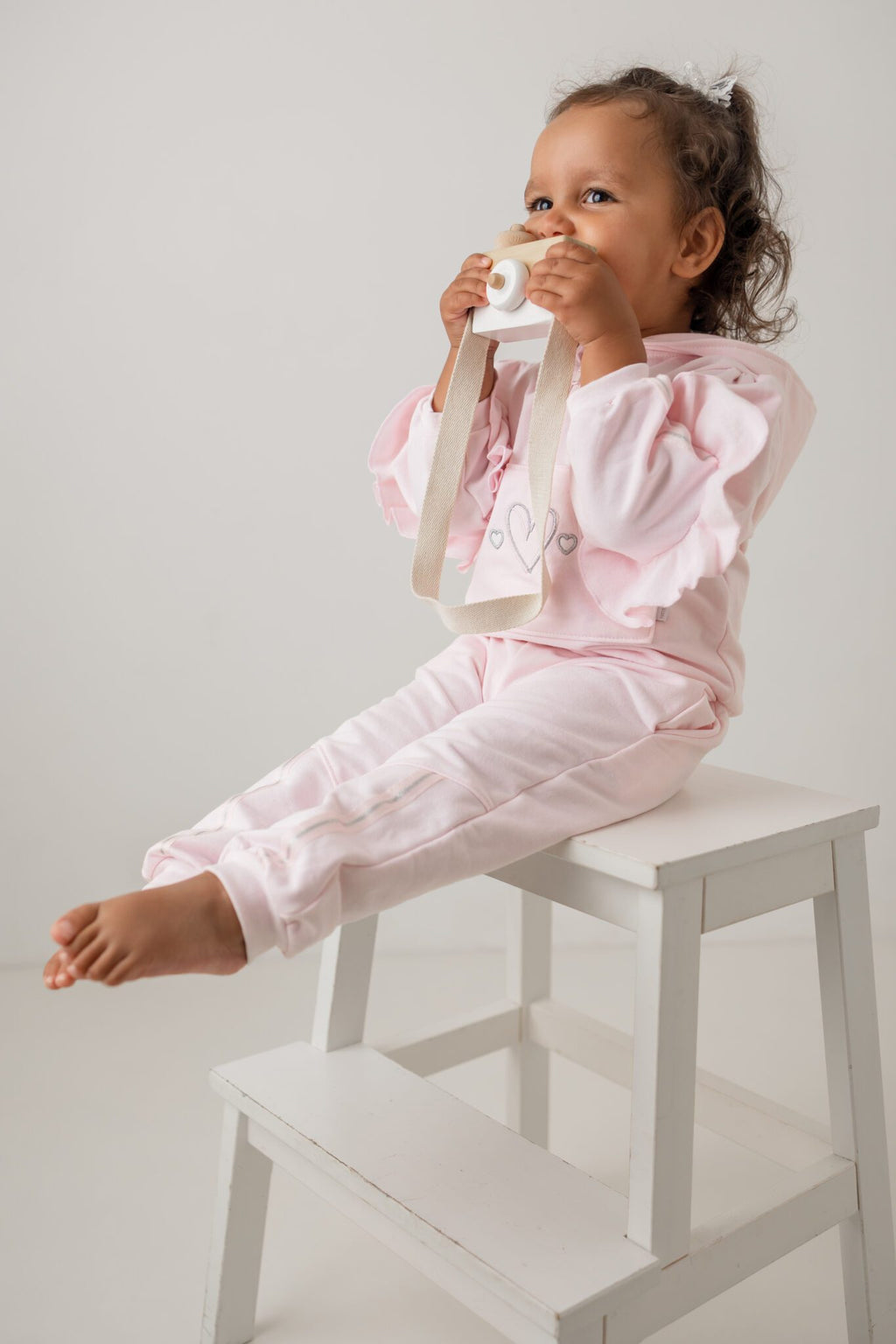 AW25 Pastels & Co Girls Kirsty Pink Hooded Sweatshirt & Jogger