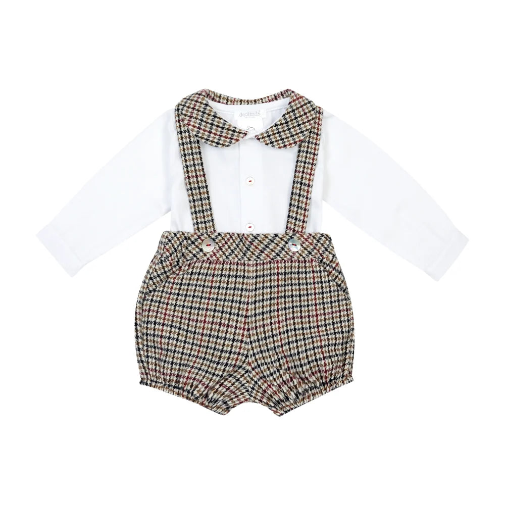 AW26 Deolinda Boys Balmoral Check Two-Piece Set