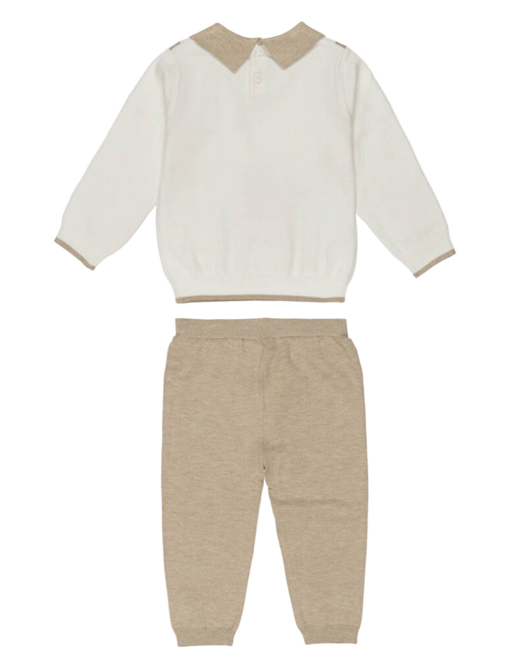AW25 Beau KiD Boys Blue & White Knitted Trouser Set