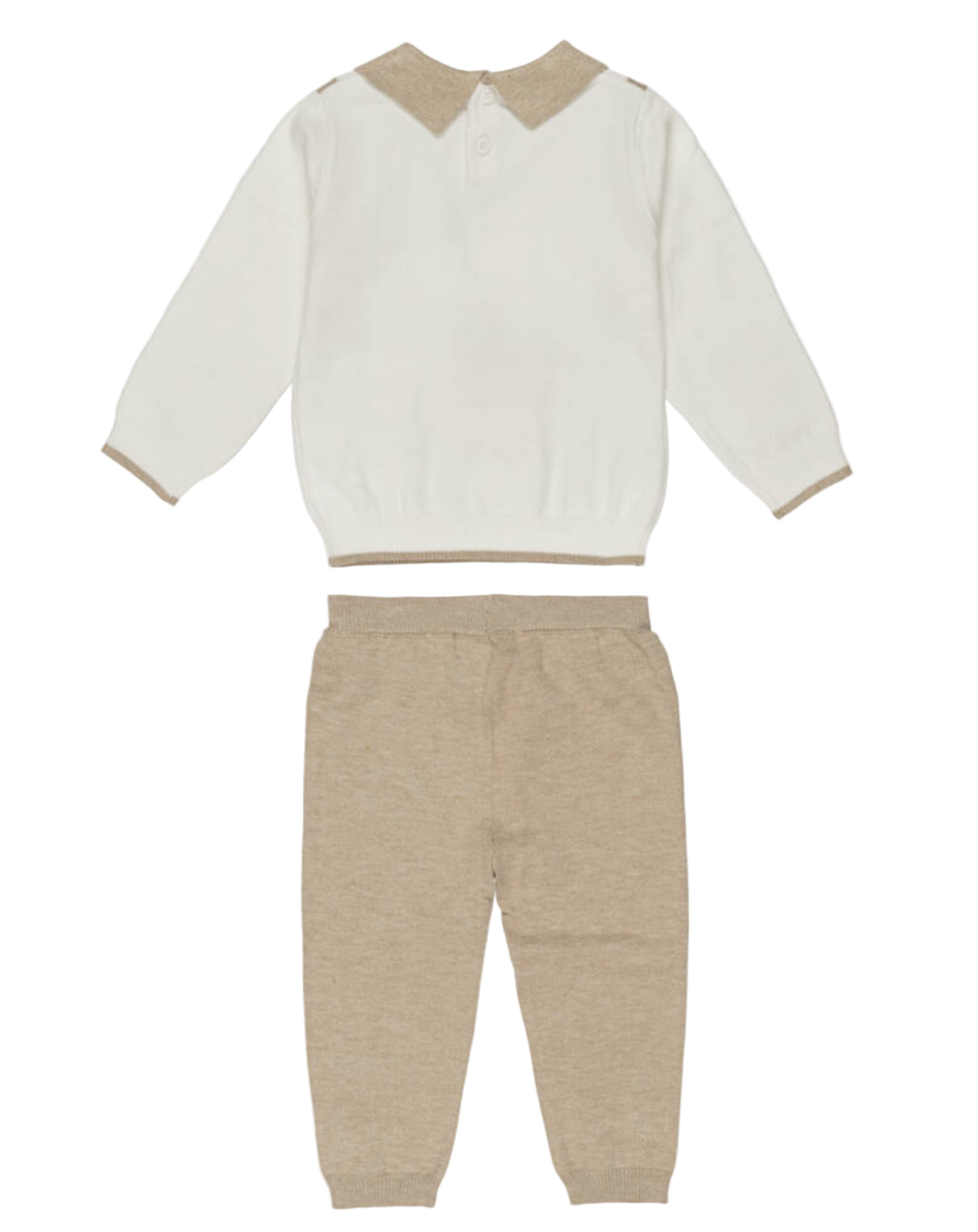 AW25 Beau KiD Boys Blue & White Knitted Trouser Set