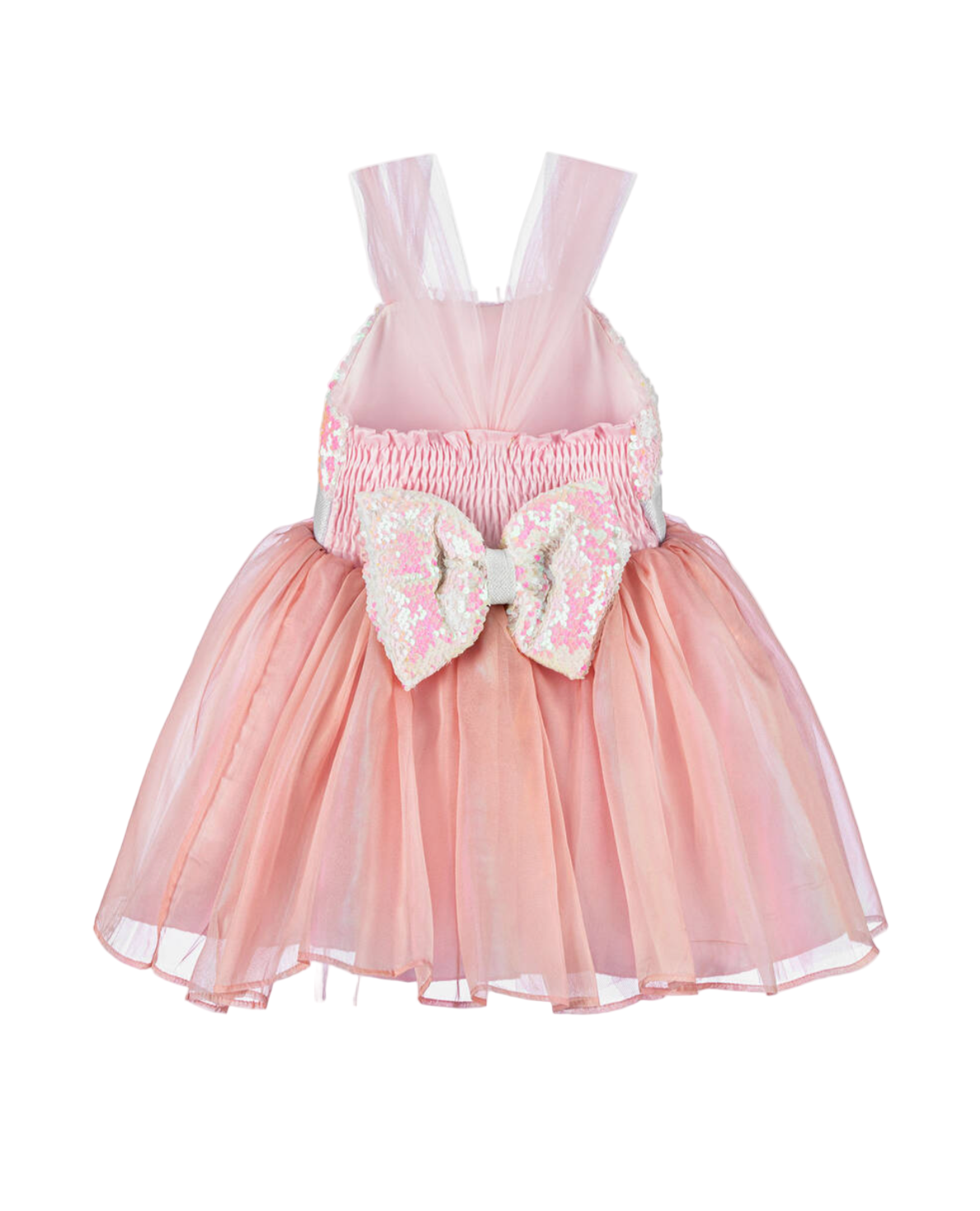 Caramelo Kids Girls Pink Vintage Sequin Dress