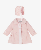 Beau KiD Pink Coat & Matching Bonnet