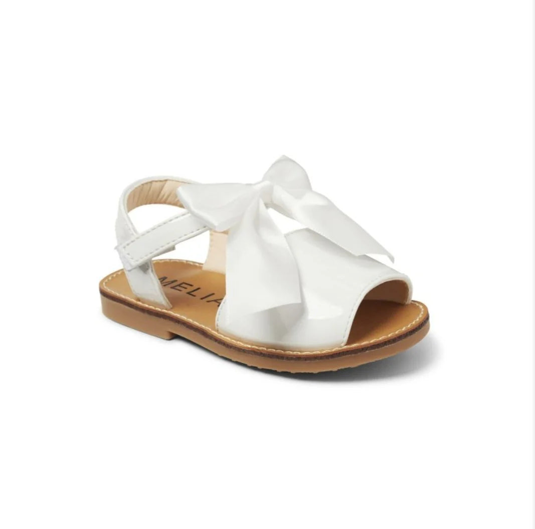 Sevva Girls Patent Detachable Bow Sandal 3 COLOURS - Martina