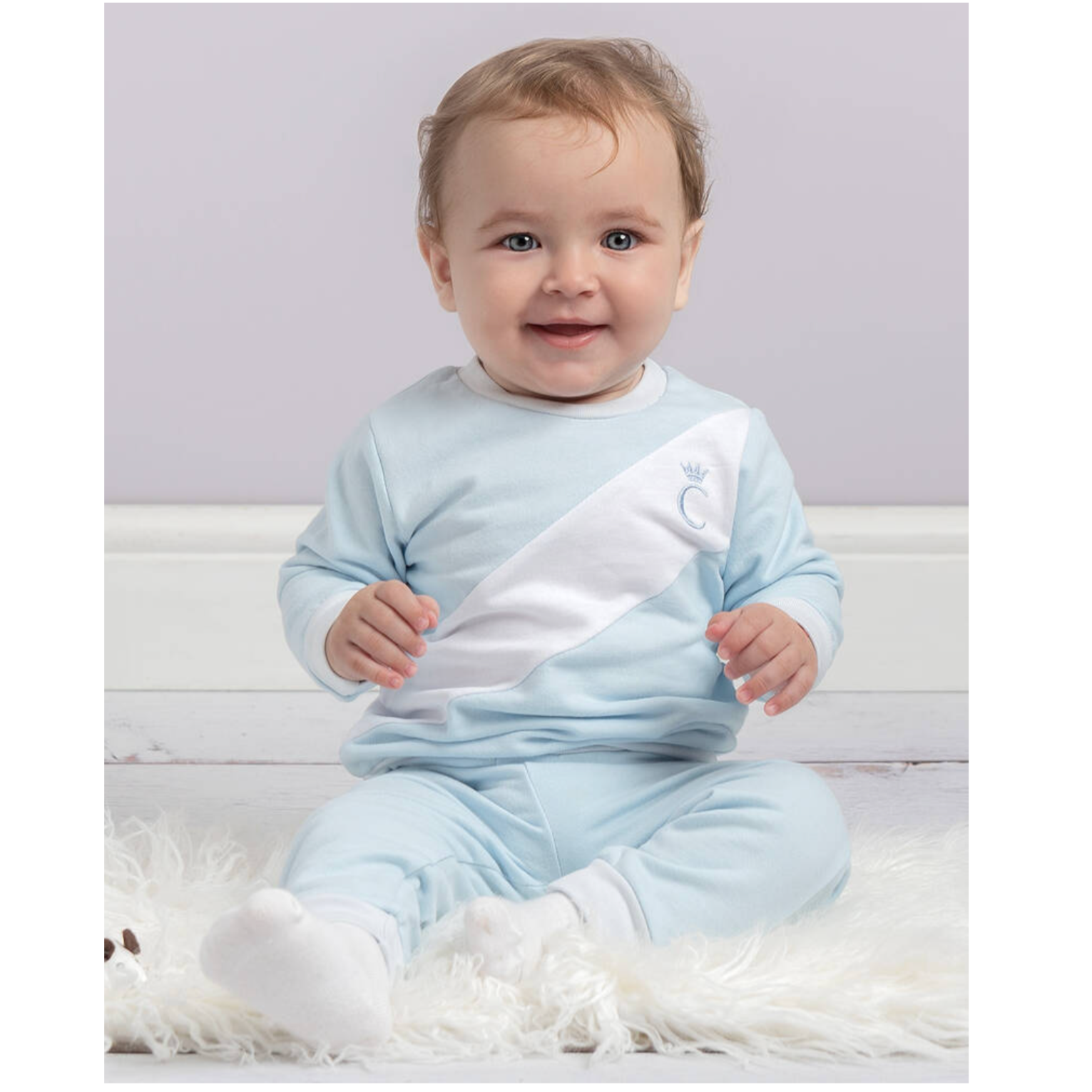 Caramelo Kids Boys Baby Blue Tracksuit