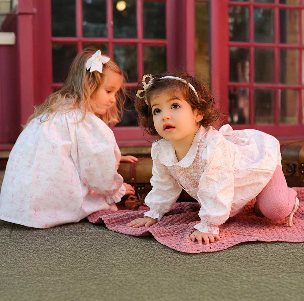 AW25 Deolinda Girls Smocked Dress with Matching Bloomers