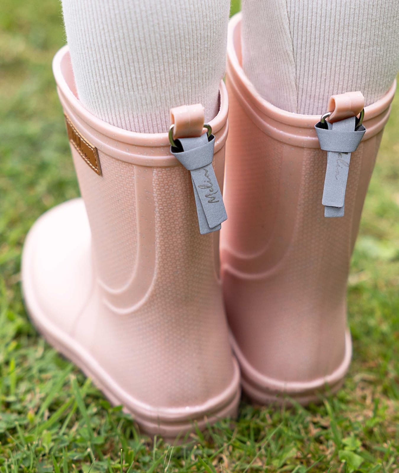 AW25 Pink Wellington Boots with Glitter Detail
