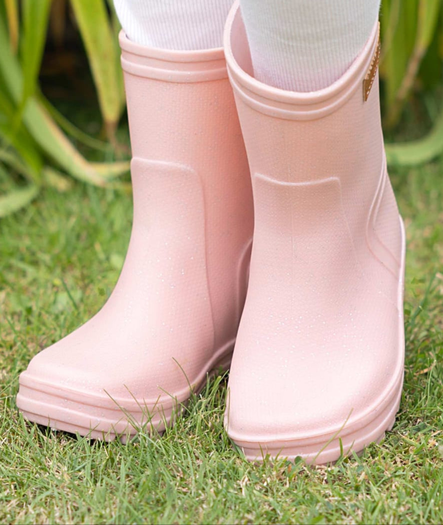 AW25 Pink Wellington Boots with Glitter Detail