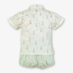 PRE ORDER SS26 Miranda Baby Boys Bunny Green Short Set
