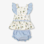 PRE ORDER SS26 Miranda Baby Girls Blue Bunny Dress