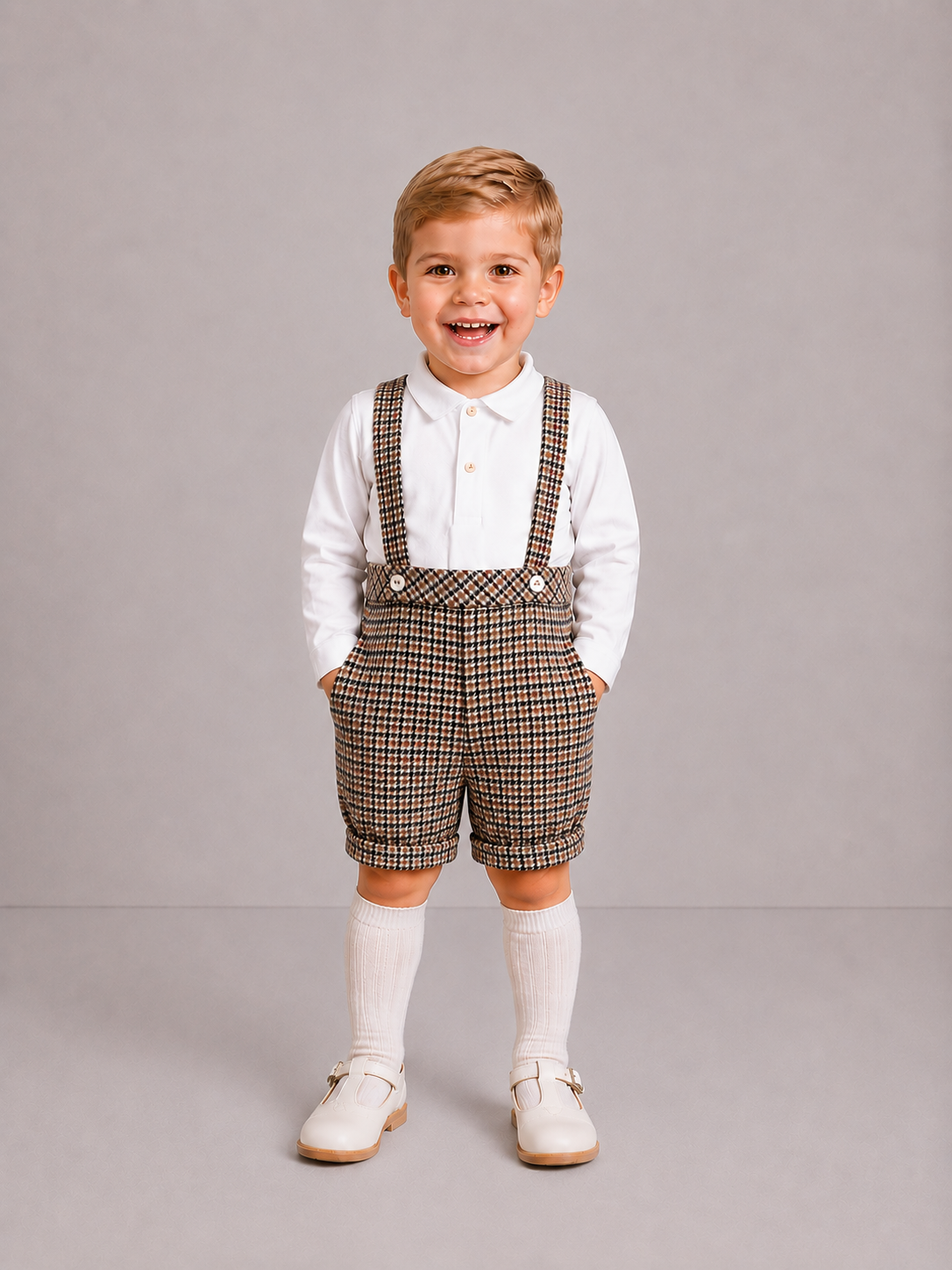 Pre Order AW26 Deolinda Boys Balmoral Check Two-Piece Set