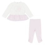 AW26 Pastels & Co Girls Pink Heart Tulle Leggings Set - Belle
