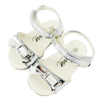 Sevva Toddler Girls Silver Bow Sandal - Alani