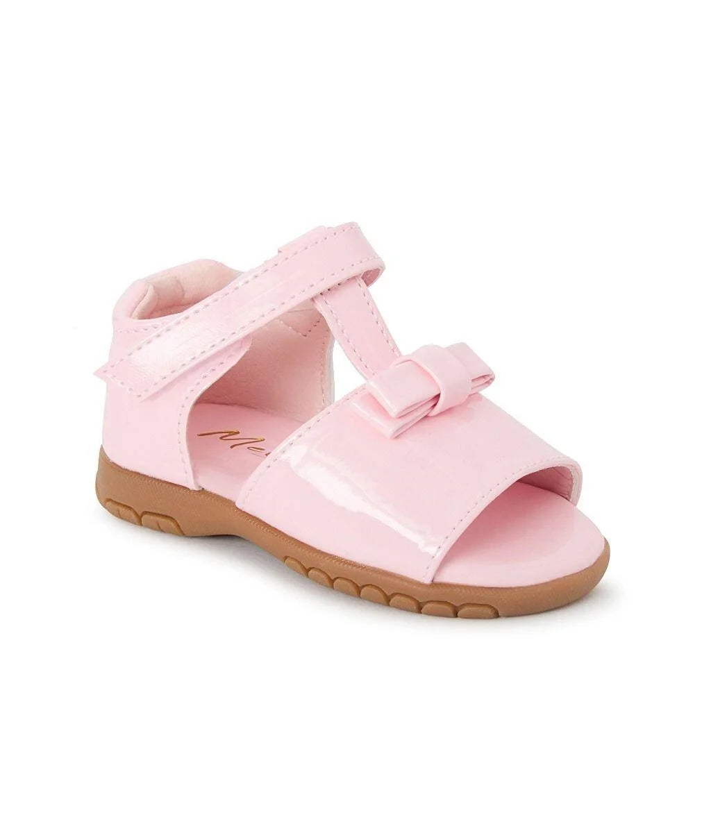 Sevva Girls Patent Leather Bow Sandal 2 COLOURS - Amanda