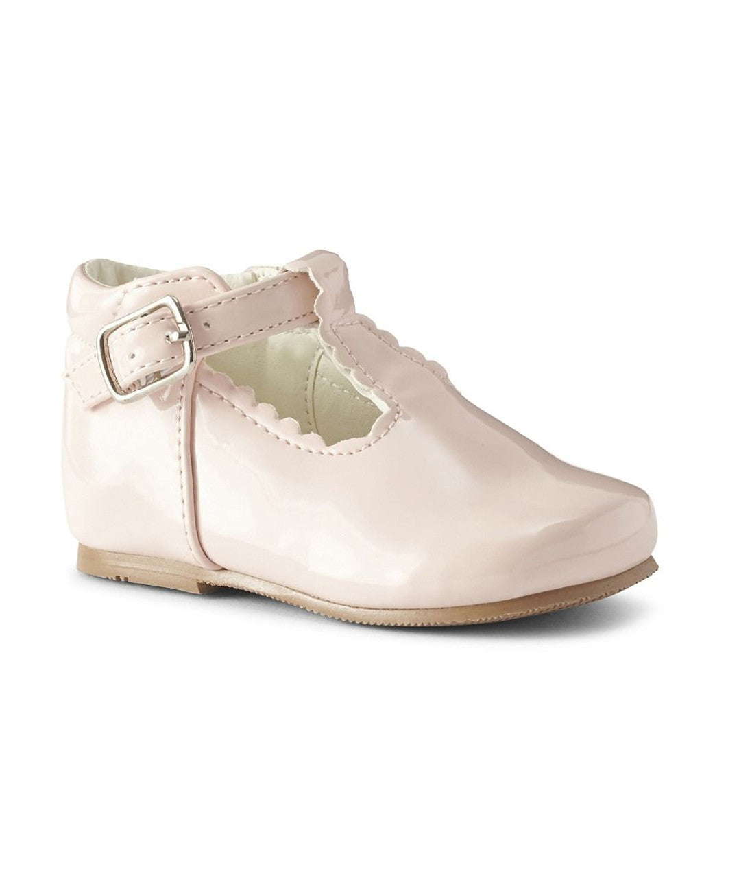 Sevva Girls Patent Leather Scalloped T-Bar Shoe 3 COLOURS - Arianna