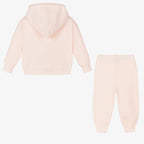 Beau KiD Girls Pink Knitted Tracksuit