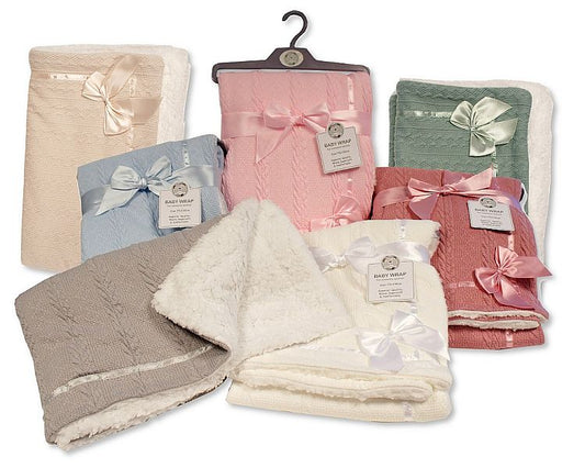 Baby Wrap with Bow and Lace (Multiple Colours)