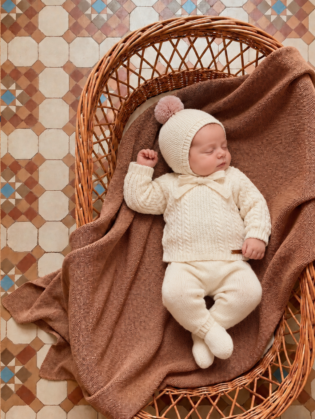 AW26 Mac Illusion Unisex Baby Neutral Cream 3 Piece Set