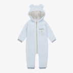 Caramelo Kids Baby Boys Blue Teddy Fleece Pramsuit