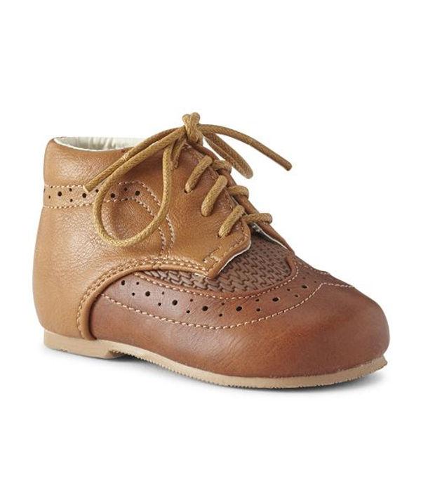 Sevva Baby Boys Brown Faux Leather Boot - Antonio