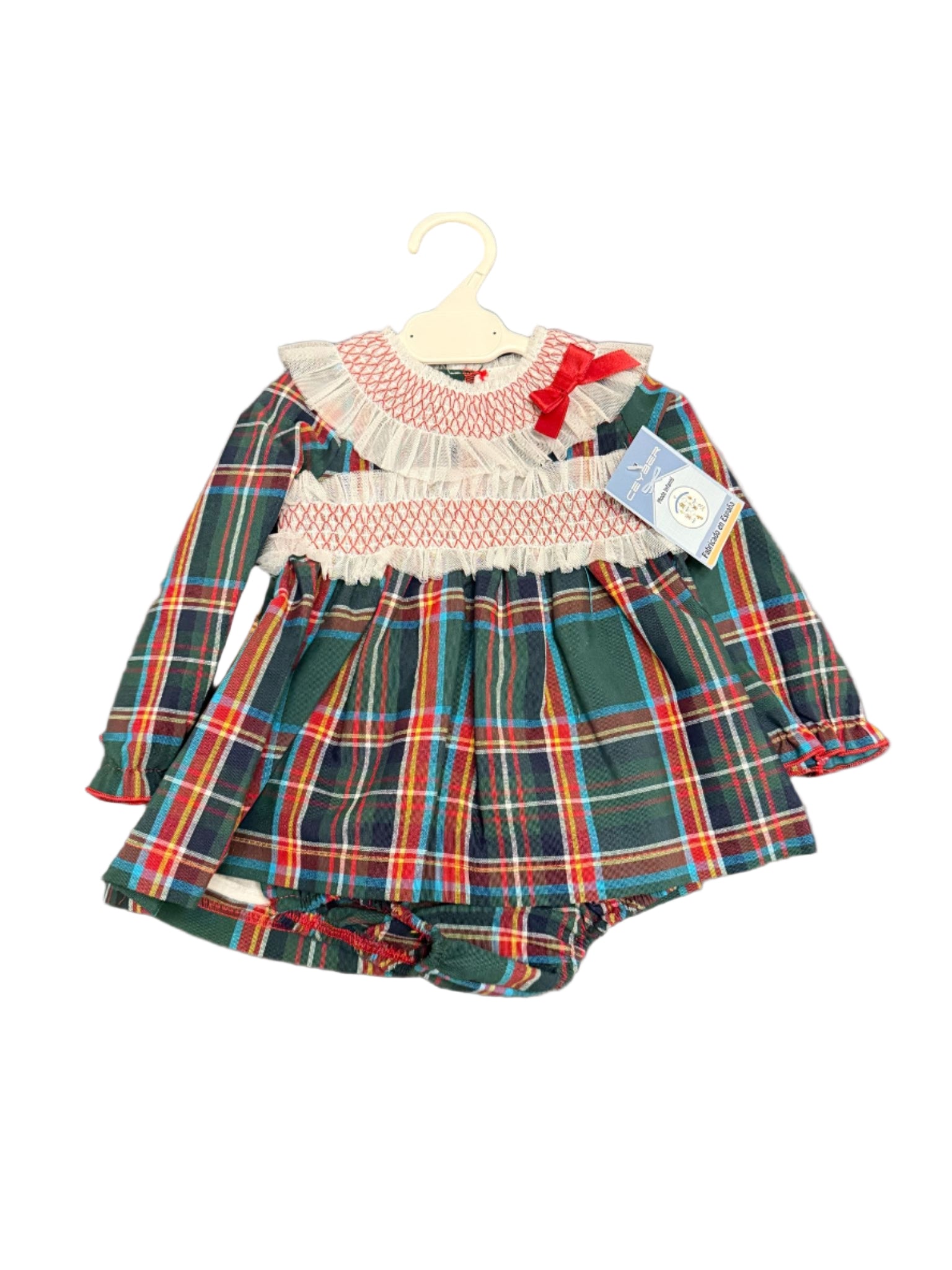 Ceyber Green Tartan Dress BS002