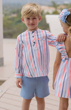 Miranda SS26 Boys Striped Shirt and Shorts Set