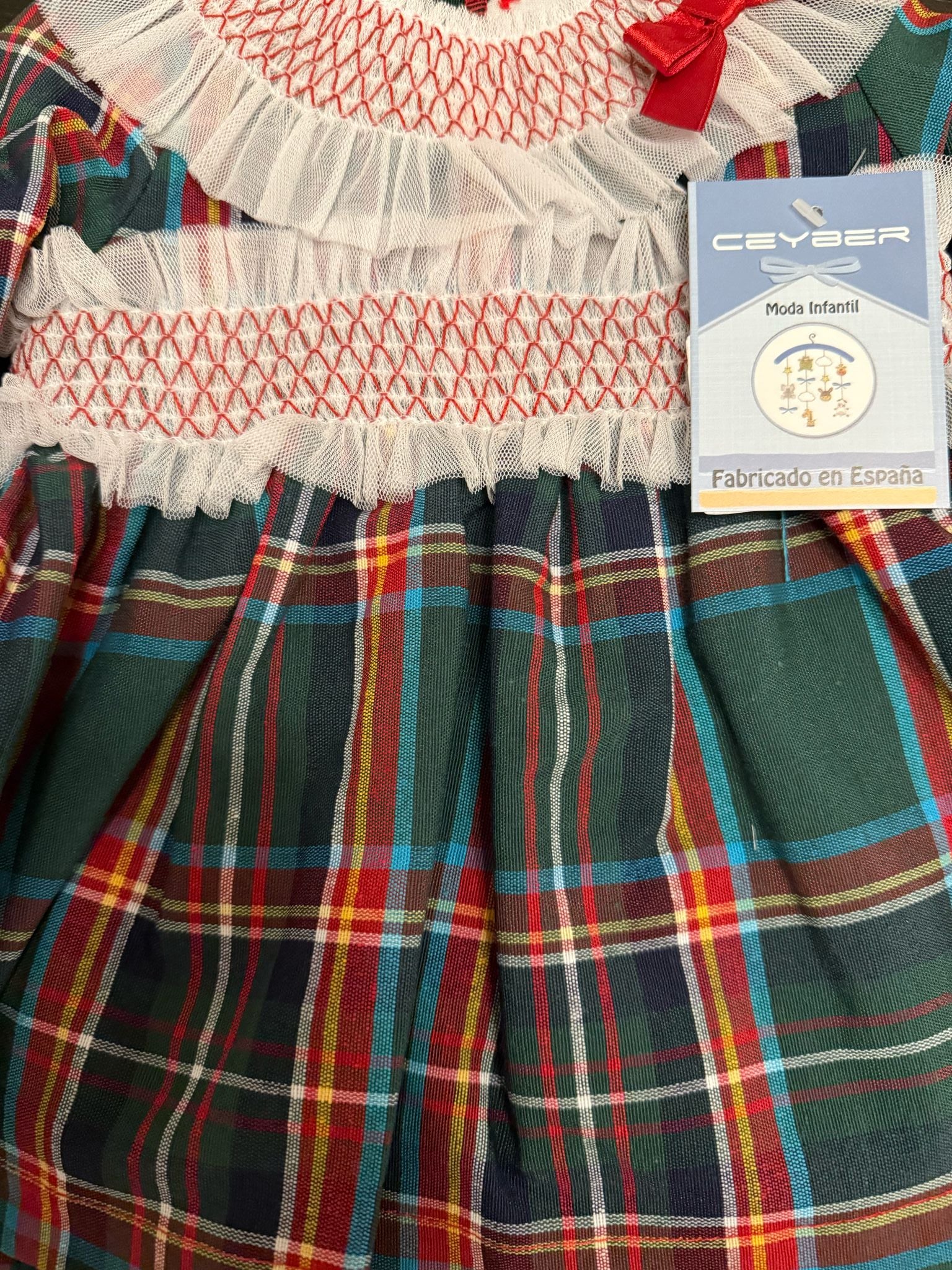 Ceyber Green Tartan Dress BS002