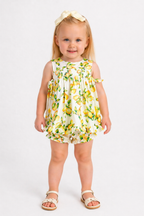 SS26 Deolinda Baby Girls Lemon Open Back Jam Pant Set
