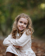 AW25 Deolinda Girls Beige Cable Dress