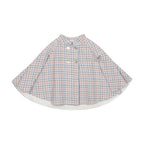 Pre Order AW26 Deolinda Pink & Blue Houndstooth Cape