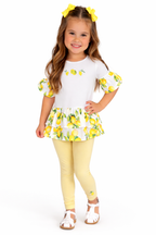 SS26 Deolinda Baby Girls Lemon Legging Set